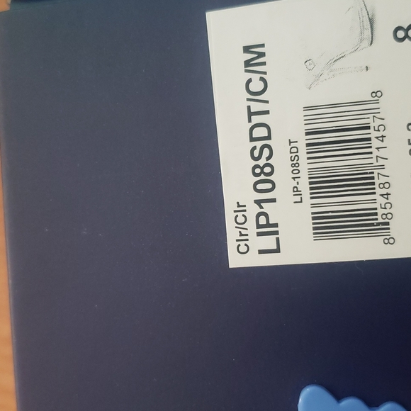 Clear heels, worn once, with box like new. - Picture 6 of 7